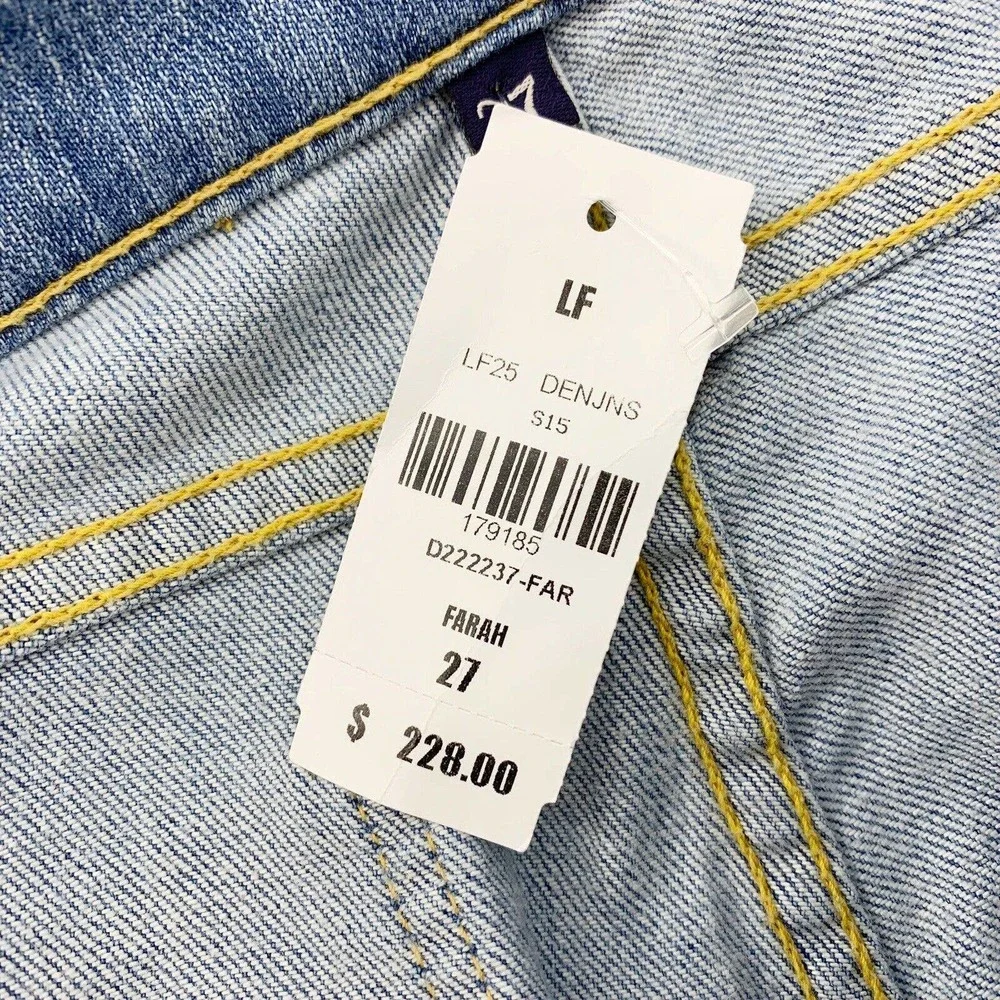 Carmar Farah Flare Jeans Size 27 Medium Wash Mid Rise Button Fly Stretch Blue